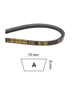 CINGHIA TRAPEZOIDALE A 75; MISURA EST.: 1950 MM.