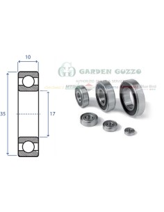 CUSCINETTO A SFERE 6003 2 RS; RADIALE C/3