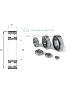 CUSCINETTO A SFERE 6202 2 RS; RADIALE C/3