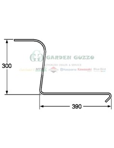 DENTE RANGHINATORE A RAGGERA SITREX; 300X390; FILO DIAM 7;