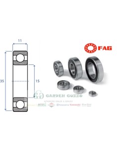 FAG CUSCINETTO A SFERE 6202 2 RS; RADIALE