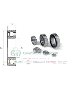 CUSCINETTO A SFERE 6205 2 RS; RADIALE C/3
