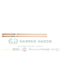 MANICO LEGNO PER ZAPPETTA OVALE L.130 cm. 37X25