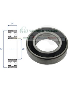 SKF CUSCINETTO A SFERE 6204 2 RS; RADIALE C/3