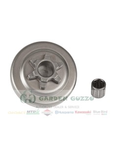 HUSQVARNA CAMPANA FRZIONE/PIGNONE T 425; C/GABBIA A RULLI 1/4; 8 DENTI;