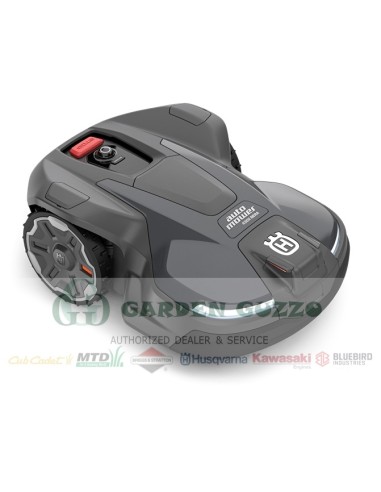 HUSQVARNA AUTOMOWER  MOD.: 450 X NERA - PER AREE FINO A 5000 MQ; 210 MQ/H; TAGLIO 24 CM - DISCO 3 LAME; PENDENZE 50%