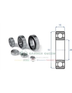 CUSCINETTO A SFERE 6205 2 RS; RADIALE C/3
