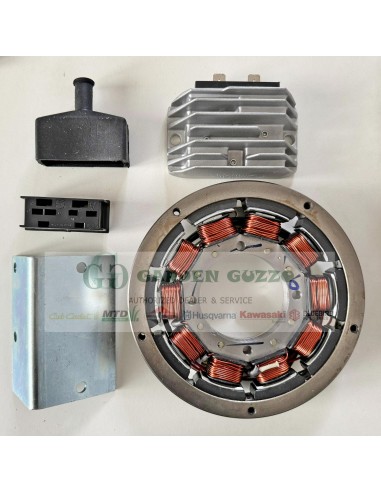 KIT ELETTRICO LOMBARDINI PER AVV.TO; 3LD; 4LD;  COMPLETO DI REGOLATORE TENSIONE; ALTERNATORE; PORTA FASTON; STAFFA;