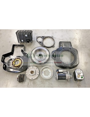 KIT AVVIAMENTO ELETTRICO LOMBARDINI  MOTORI  6LD 360; 6LD400 ; (MOT. AVV.TO BOSCH) COMPLETO DI VOLANO C/CORONA TORNITA; REGOLATO