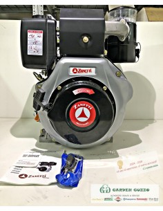 MOTORE DIESEL COMPLETO ZANETTI MOD.: ZDM 86 C  - 418 CC; 10 HP. ALBERO CONICO DIAM. 23. UTILIZZABILE SU MOTOCOLTIVATORI; MOTOZAP