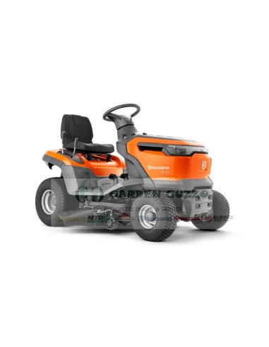 HUSQVARNA TRATTORINO MOD.: TS 112MOT.:  HUSQVARNA; 14 HP; 413 CC.- PIATTO 95 CM SCARICO LATERALE ; HYDRO