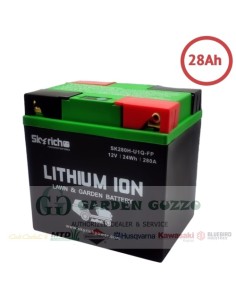 BATTERIA AVVIAMENTO AL LITIO; 28 aH; 4 POLI; TASTO OFF.